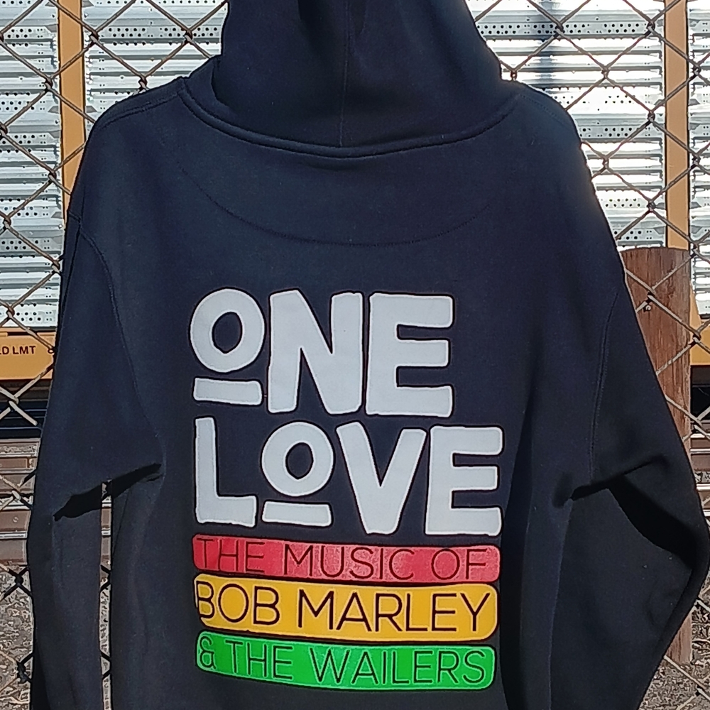 Bob Marley & The Wailers "One Love" tribute hoodie (Reggae, Classic, Size S)